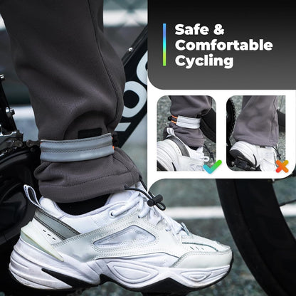 ROCKBROS Reflexní pásek Elastická spona na kalhoty Chránič cyklistického kalhot Reflexní pásek na kalhoty pro venkovní jogging Jízda na kole Běh 1 pár