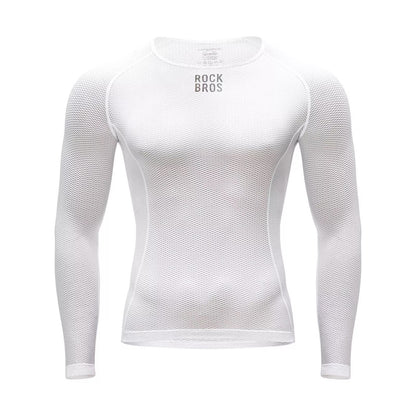 ROCKBROS košile s dlouhým rukávem pánský cyklistický dres, rychleschnoucí funkční triko, cyklistické oblečení, fitness triko na kolo, běh, tenis, turistiku, pánské