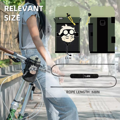 ROCKBROS Cyklistická brašna na řídítka s nylonovou stahovací šňůrkou Láhev na vodu
