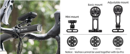 Držák na cyklistický počítač ROCKBROS pro držák GPS na řídítka Garmin Bryton Wahoo hliníkový