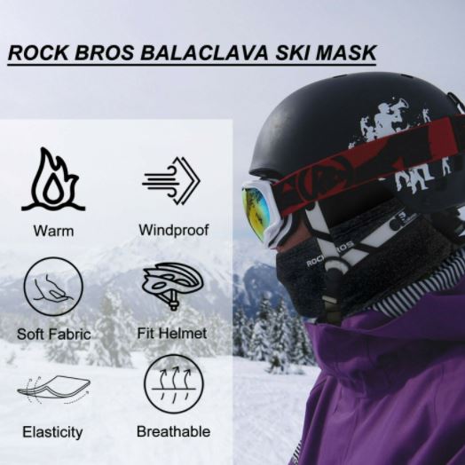 Kukla na kolo/motorku ROCKBROS podzim zima pro outdoorové sporty