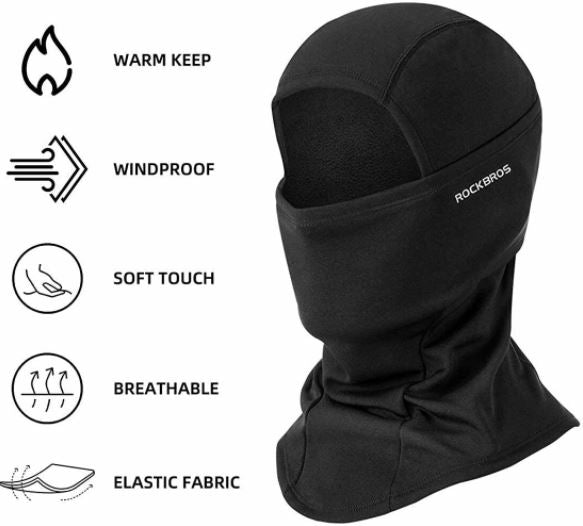 Kukla na kolo/motorku ROCKBROS podzim zima pro outdoorové sporty