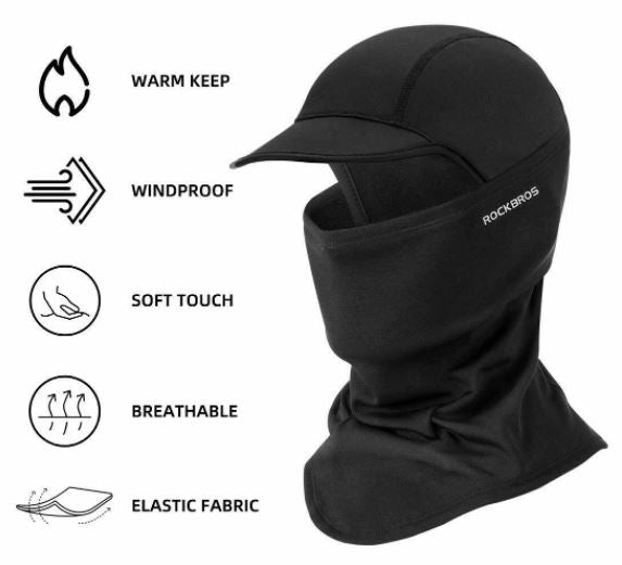 ROCKBROS Winter Balaclava Mask Teplá čepice Hat Motorcycle Mask