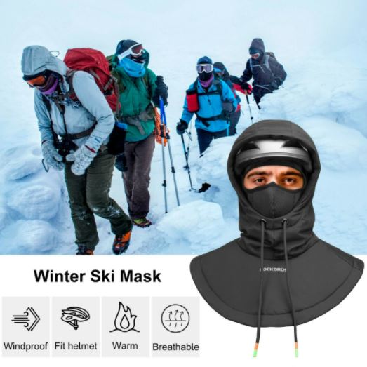 ROCKBROS Balaclava Ski Mask Winter Balaclava Thermal Fleece Mask Motocykl