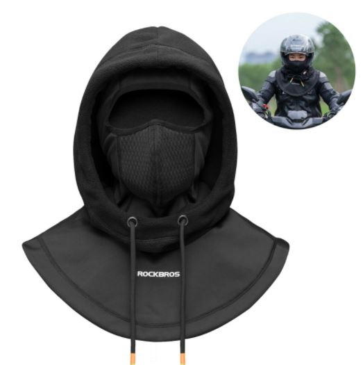 ROCKBROS Lyžařská maska Thermal Fleece Kukla Zimní čepice Kukla pod helmu