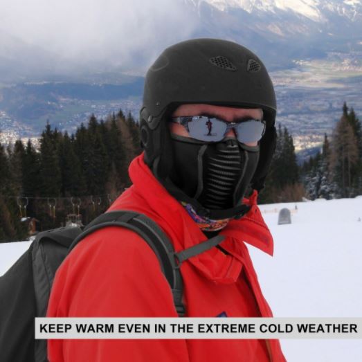 ROCKBROS Zimní lyžařská maska Balaclava Balaclava Bicycle Moto Kukla