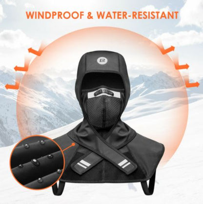 ROCKBROS Balaclava Winter Mask Fleecová lyžařská maska Větruodolná Motocyklová cyklistika