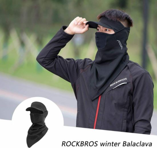 ROCKBROS Half Balaclava maska na kolo Tube Scarf Motocykl větruodolná