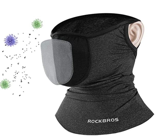 ROCKBROS šátek na krk Kukla Tube šátek Vysoce elastický prodyšný multifunkční šátek UPF 50+ Cool Cyklistická poloviční kukla Muži/Ženy