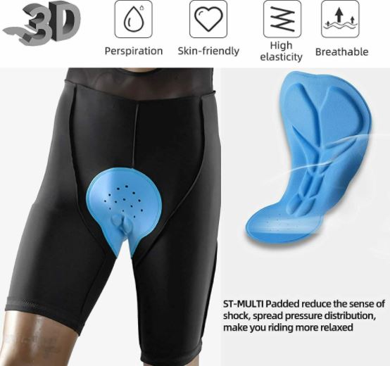 Cyklistické šortky ROCKBROS s ramínky, krátké vycpané cyklistické šortky M-4XL