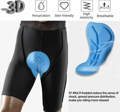 Cyklistické šortky ROCKBROS s ramínky, krátké vycpané cyklistické šortky M-4XL