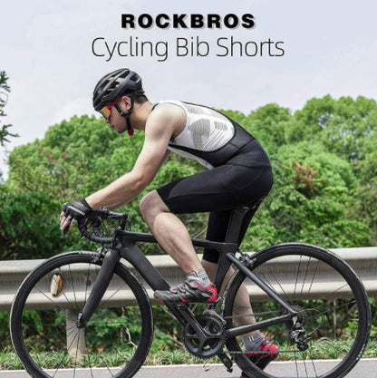 Cyklistické šortky ROCKBROS s ramínky, krátké vycpané cyklistické šortky M-4XL
