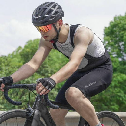 Cyklistické šortky ROCKBROS s ramínky, krátké vycpané cyklistické šortky M-4XL