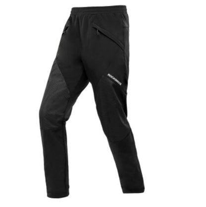 Zimní pánské cyklistické kalhoty ROCKBROS, větruodolné zateplené cyklistické kalhoty M-4XL
