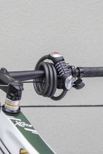 Zámek na kolo ROCKBROS 120cm/180 cm kabelový zámek 5dílný kombinační zámek ocel