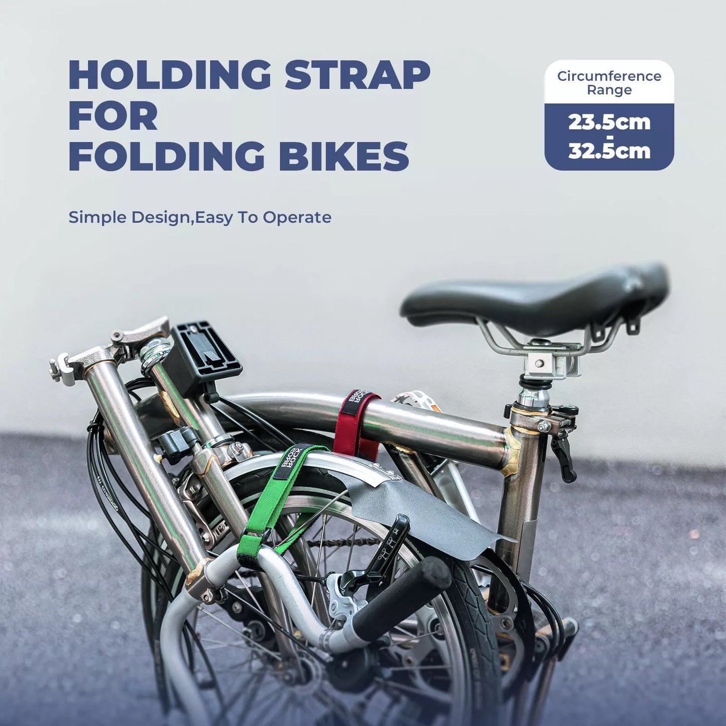ROCKBROS Velcro stahovací pásek upínací pásek upínací pásek 49,8 cm cyklistické popruhy pro upevnění