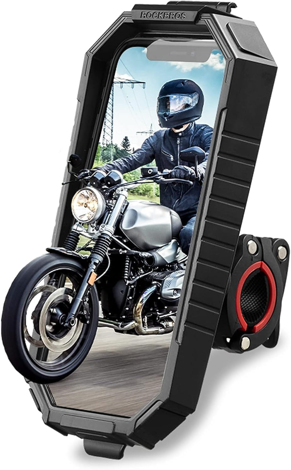 ROCKBROS držák mobilního telefonu na kolo motocykl univerzální 360° vodotěsný