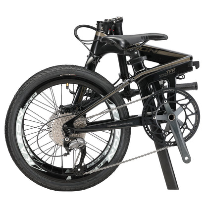 KABON Městské skládací kolo karbonové Shimano Altus 9S 20 palců s karbonovými koly