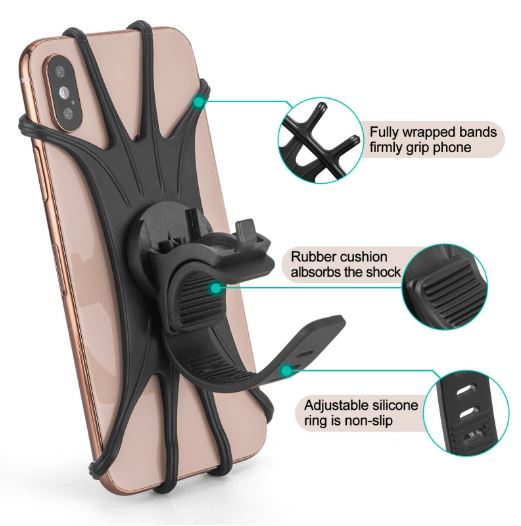 ROCKBROS držák mobilního telefonu na kolo otočný o 360° držák na mobilní telefon pro 4,0-6,8" smartphone