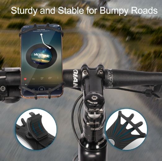 ROCKBROS držák mobilního telefonu na kolo otočný o 360° držák na mobilní telefon pro 4,0-6,8" smartphone