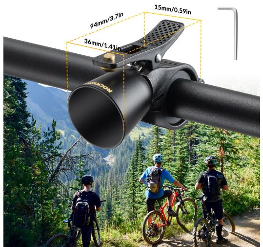 ROCKBROS Bicycle Bell Zvuková houkačka na kolo Elektrický Signální Klakson Univerzální
