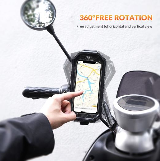 ROCKBROS držák mobilního telefonu na kolo motocykl univerzální 360° vodotěsný