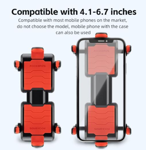 ROCKBROS držák mobilního telefonu na kolo Držák na motocykl 360° Univerzální smartphone