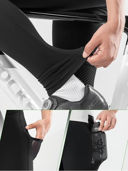 Dlouhé cyklistické kalhoty ROCKBROS pro muže a ženy, cyklistické kalhoty na čtyři roční období s 4D vycpávkou, dlouhé cyklistické kalhoty s kapsami, běžecké kalhoty, prodyšné MTB