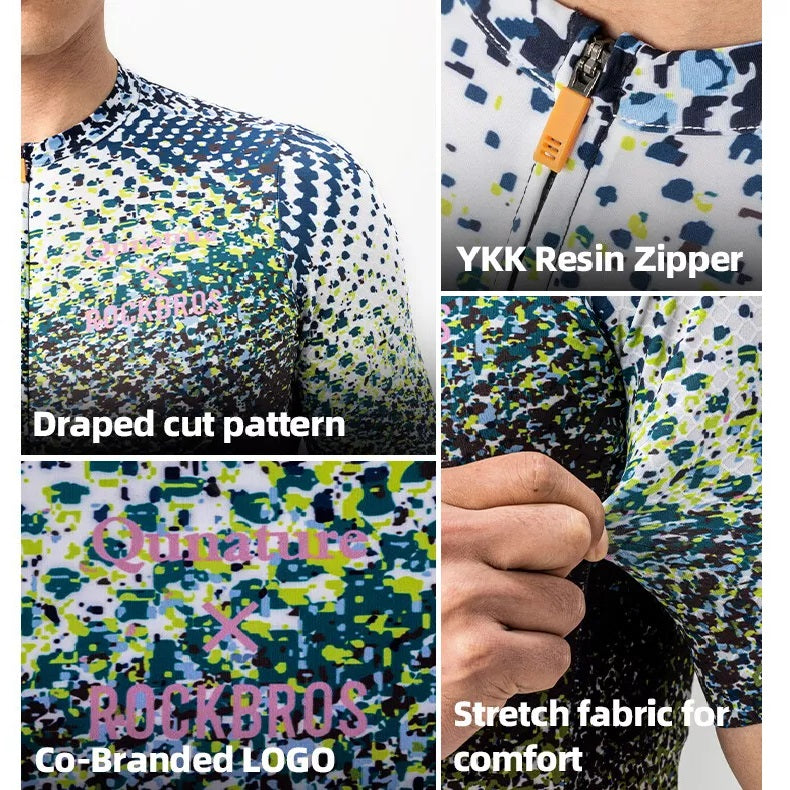 ROCKBROS pánský cyklistický dres košile s krátkým rukávem cyklistické oblečení S-4XL