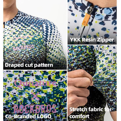 ROCKBROS pánský cyklistický dres košile s krátkým rukávem cyklistické oblečení S-4XL