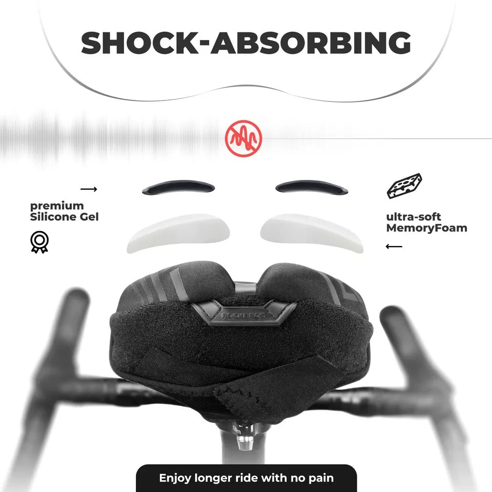 ROCKBROS obal na sedlo na kolo gelový obal na sedlo s pláštěnkou unisex