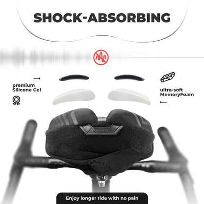 ROCKBROS obal na sedlo na kolo gelový obal na sedlo s pláštěnkou unisex