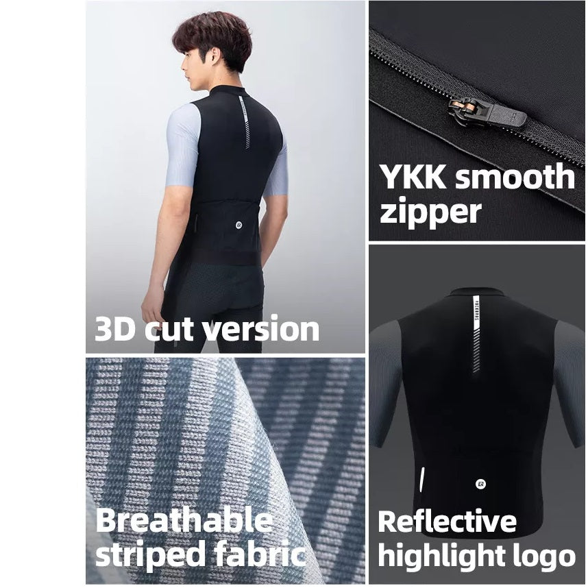 ROCKBROS lehký pánský cyklistický dres s krátkým rukávem MTB/silniční kolo EU velikost