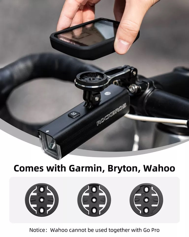Držák na cyklistický počítač ROCKBROS pro držák GPS na řídítka Garmin Bryton Wahoo hliníkový