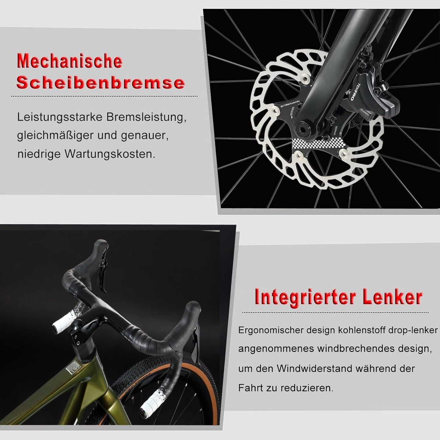 RINOS Odin1.0 Karbonové silniční kolo 700C Shimano SORA R3000 18 rychlostí