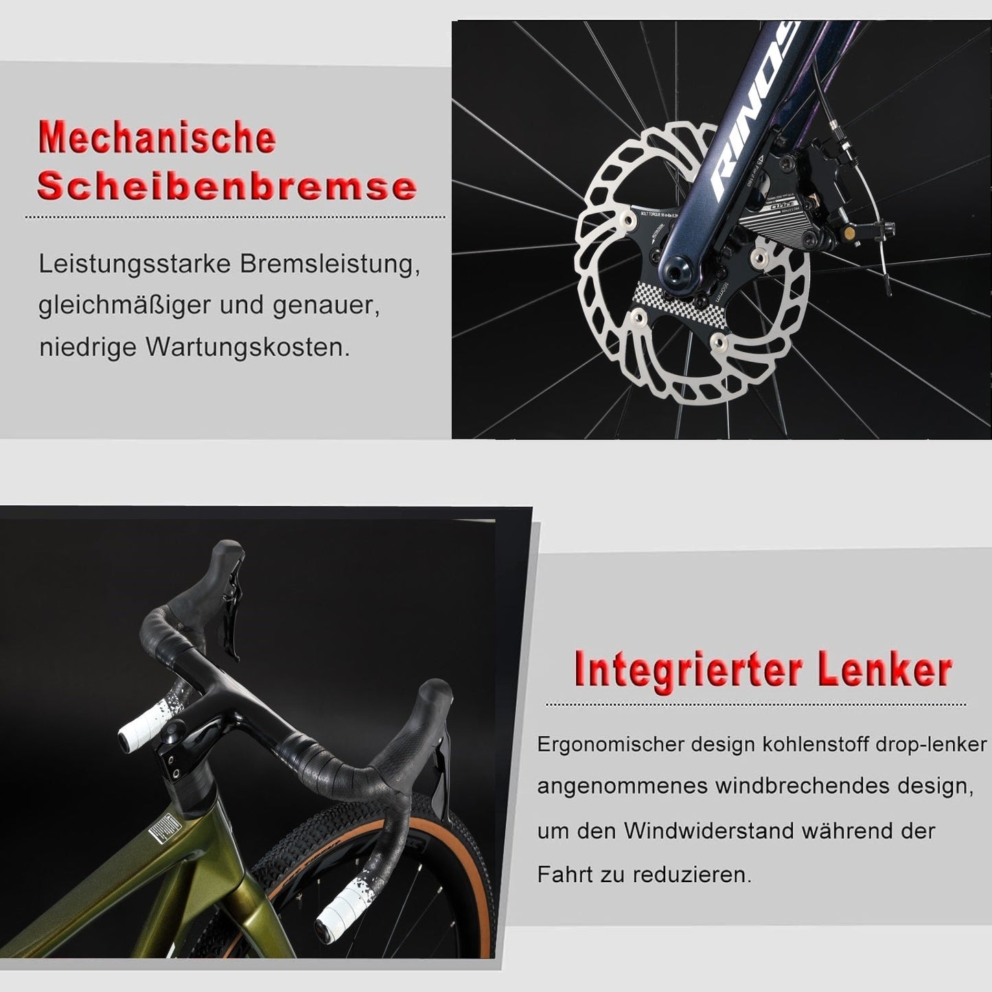 RINOS Sandman3.0 Gravel kolo s karbonovým rámem Shimano 105 R7000