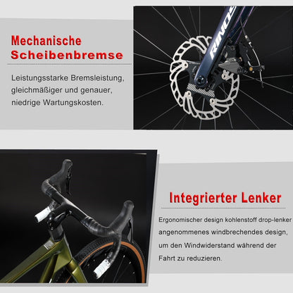 RINOS Sandman3.0 Gravel kolo s karbonovým rámem Shimano 105 R7000