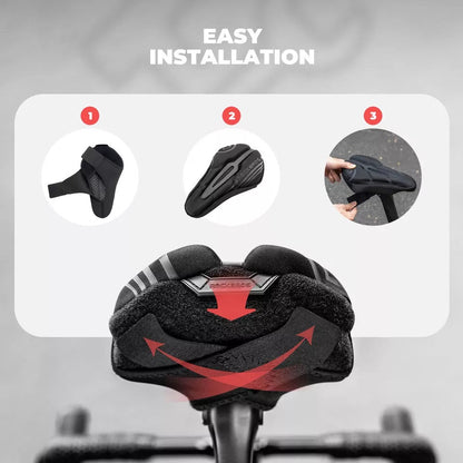 ROCKBROS obal na sedlo na kolo gelový obal na sedlo s pláštěnkou unisex