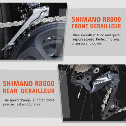 RINOS Odin5.0 Karbonové silniční kolo 700C Shimano Ultegra R8000 22 převodů