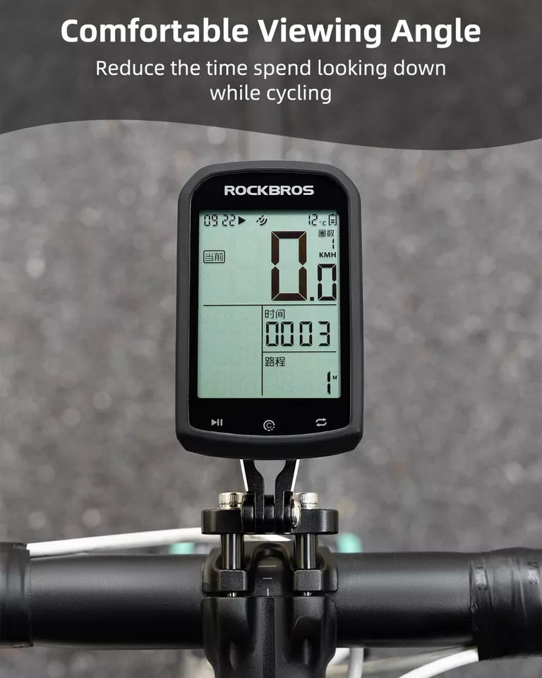 Držák na cyklistický počítač ROCKBROS pro držák GPS na řídítka Garmin Bryton Wahoo hliníkový