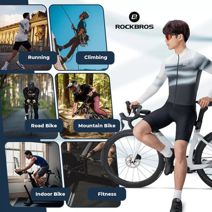 ROCKBROS pánský cyklistický dres, cyklodres s dlouhým rukávem, cyklistický dres pro cyklistiku, cyklistiku, MTB, silniční kolo, cyklistické oblečení, prodyšný, rychleschnoucí
