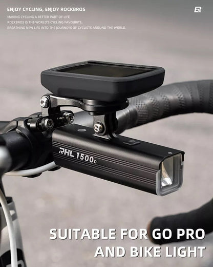 Držák na cyklistický počítač ROCKBROS pro držák GPS na řídítka Garmin Bryton Wahoo hliníkový