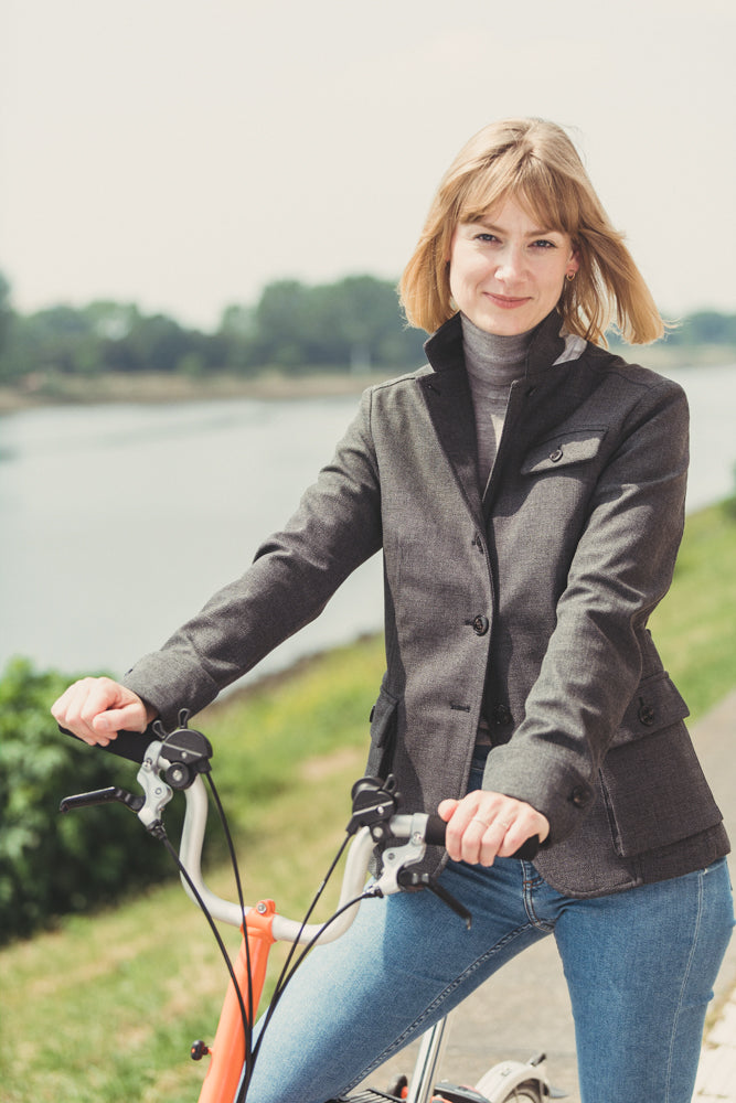 Cyklistický kabát Amity Paulina c_change Anthra Saka ženský