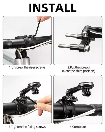 Držák na cyklistický počítač ROCKBROS pro držák GPS na řídítka Garmin Bryton Wahoo hliníkový