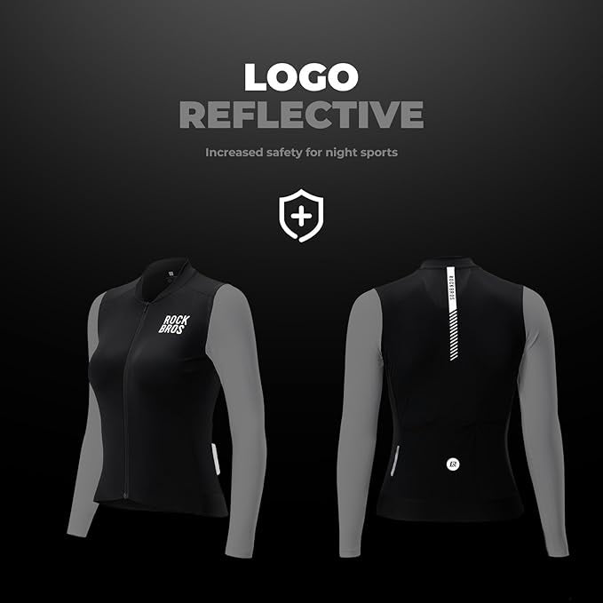 Cyklistický dres ROCKBROS dámský cyklistický dres s dlouhým rukávem letní bunda na kolo cyklistický dres dres na silniční kolo se 3 zadními kapsami MTB cyklistické oblečení prodyšné