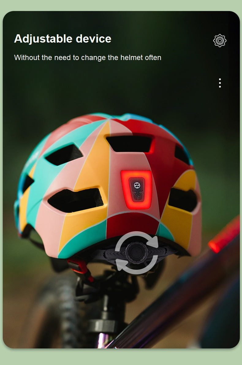 Dětská dětská přilba Sunrimoon Lehká s LED světlem
