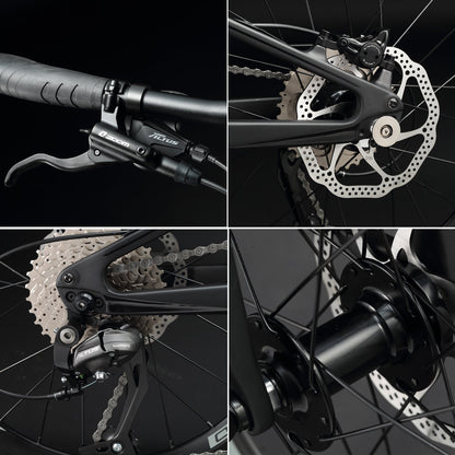 KABON Městské skládací kolo karbonové Shimano Altus 9S 20 palců s karbonovými koly