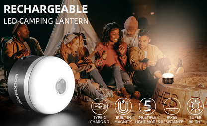 ROCKBROS Outdoor Camping Lucerna USB svítilny 600 lumenů IPX65 LED světelná baterie