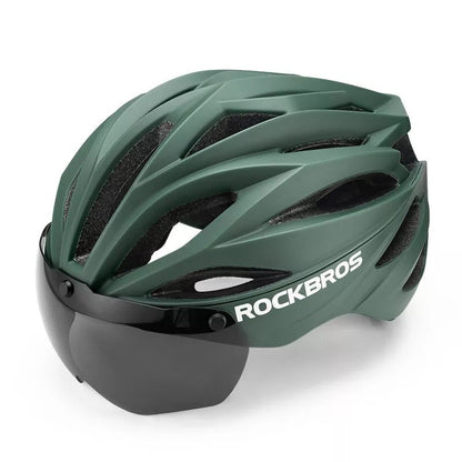 Cyklistická přilba pro dospělé ROCKBROS s magnetickým odnímatelným prodyšným štítem, nastavitelná pro muže a ženy 58-62 cm