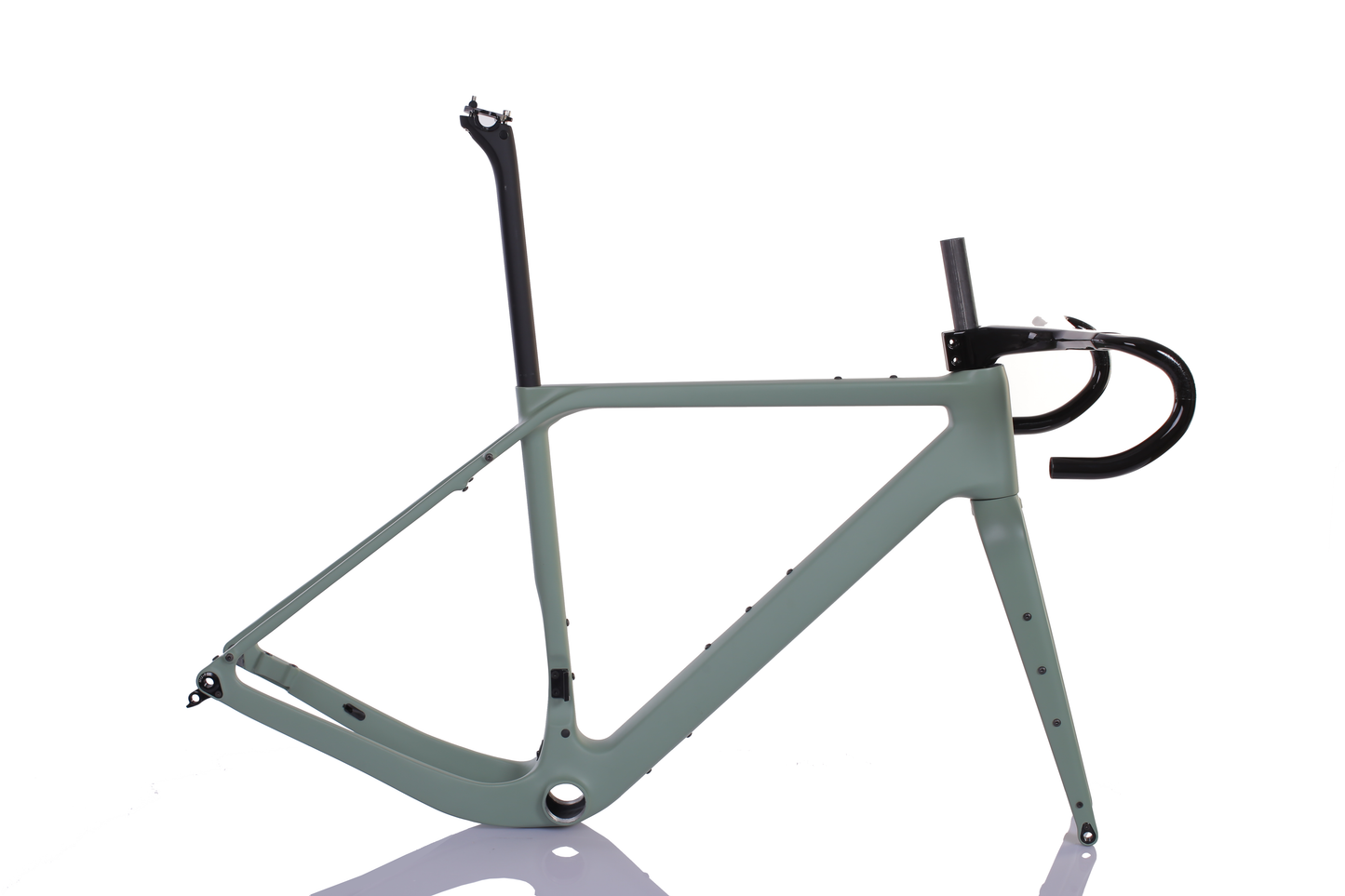 Sada rámu RINOS Gravel s vidlicí sedlovka řídítka karbonové vlákno T800 chameleon barva